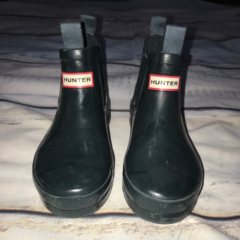 Children’s dark green Hunter boots